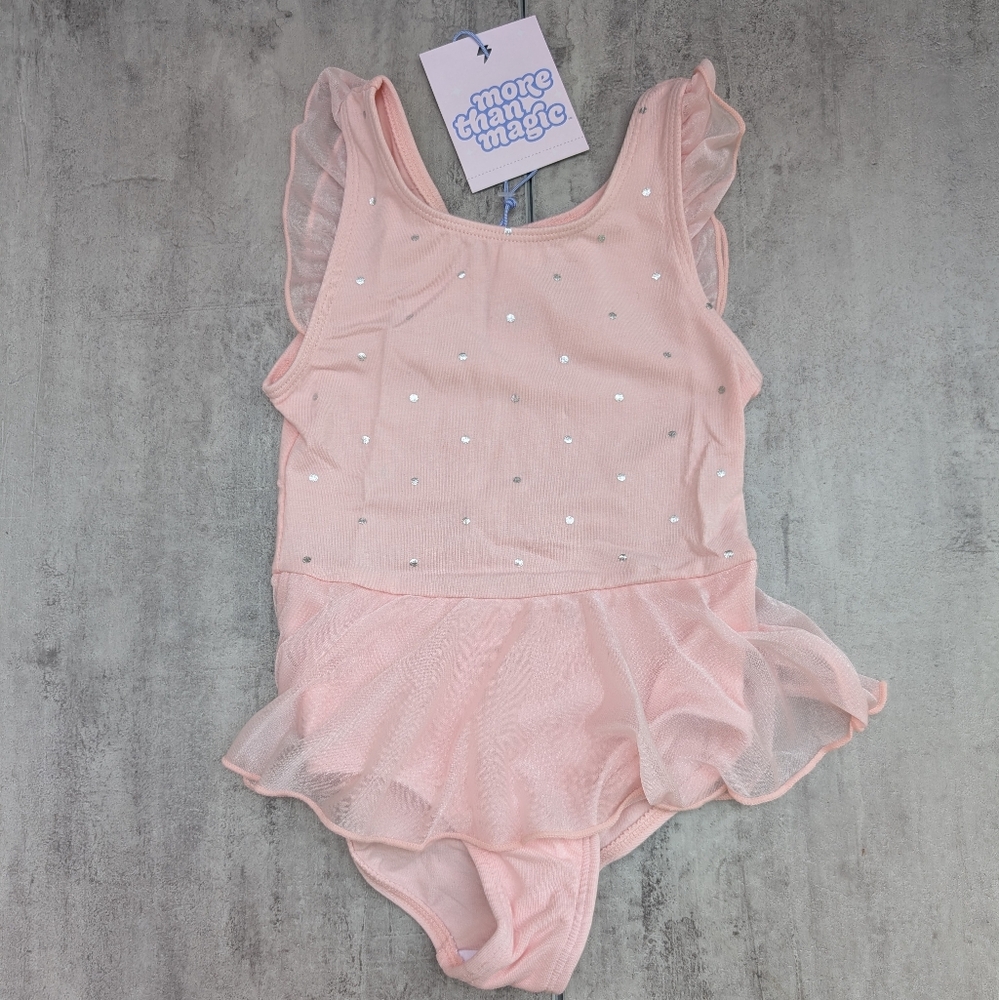 More Than Magic Girls Pink Ballet Dance Leotard Tutu Size 3T NWT - Picture 1 of 5